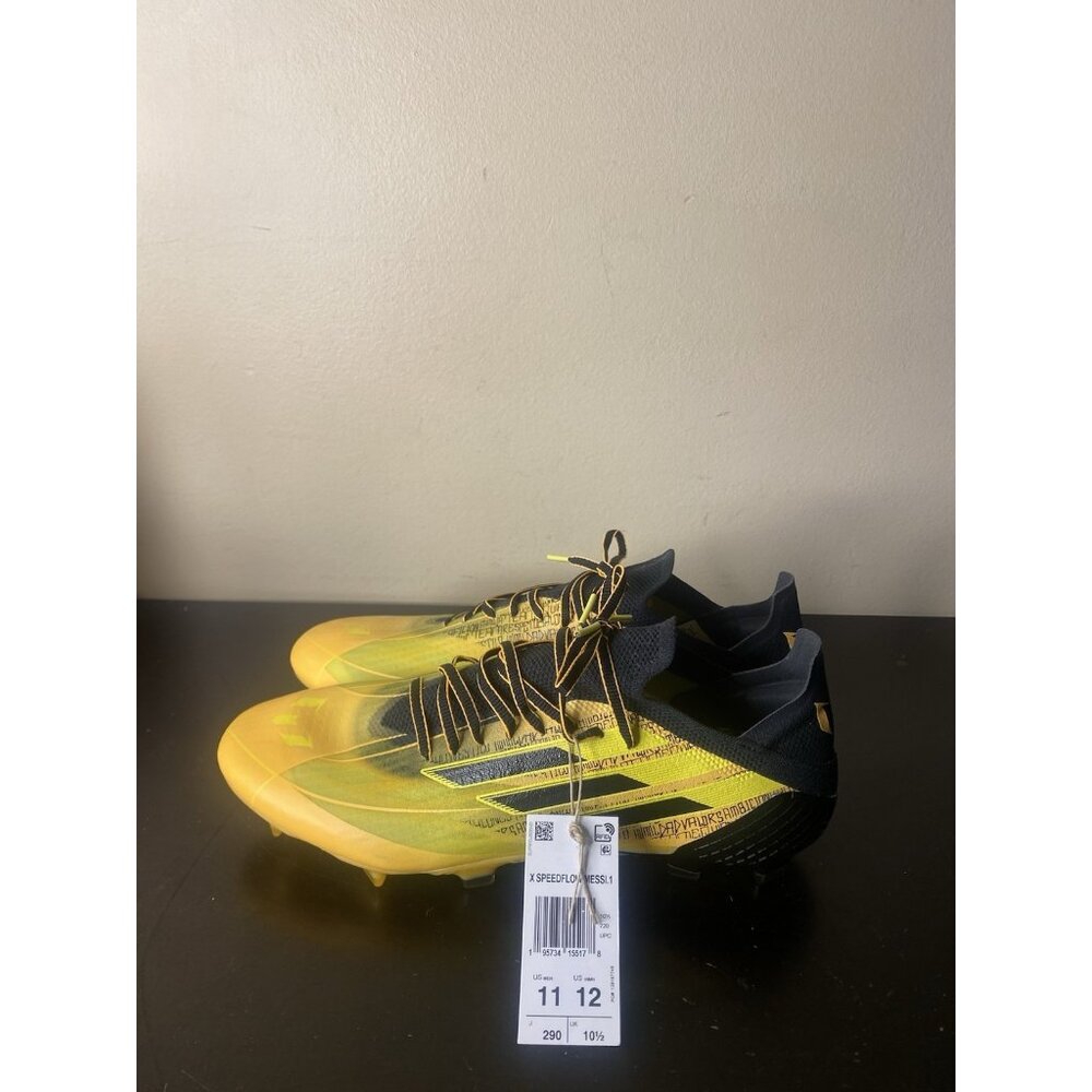 Adidas X Speedflow Messi.1 Firm Ground Cleats Soccer Boots GW7417 Solar Gold 11